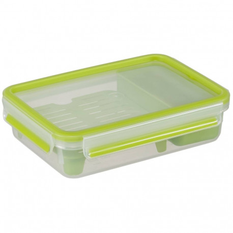 Emsa Clip&Go Brunchbox 518099 1,2l läbipaistev/roheline