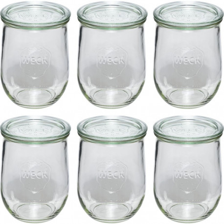 WECK Tulip Jar 1062ml Set of 6