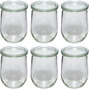 WECK Tulbikujuline Purk 1062 ml Komplekt 6 tk