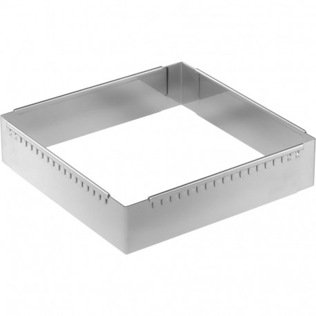 De Buyer Patisserie reguleeritav terasraam 20-37 cm ruudukujuline