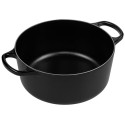 Le Creuset Signature ümmargune pajaroog 24 cm must