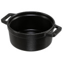 Staub Mini Cocotte 10cm ümmargune must, malm