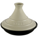 Staub Tajine 20cm ümar, kreemjas malmpann, tagineroogade valmistamiseks