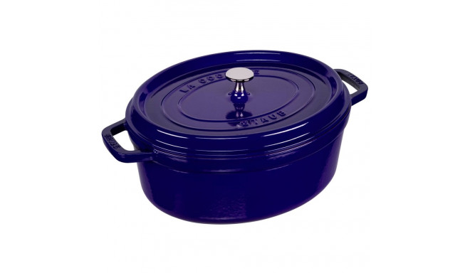 Staub ovaalne cocotte, 31 cm malmist, tumesinine