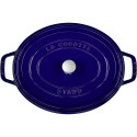 Staub ovaalne cocotte, 31 cm malmist, tumesinine