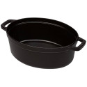 Staub ovaalne pajas, 29 cm malm, must