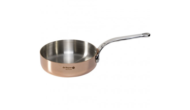 De Buyer Prima Matera Sauté Pan copper/steel. 20cm straight ind.