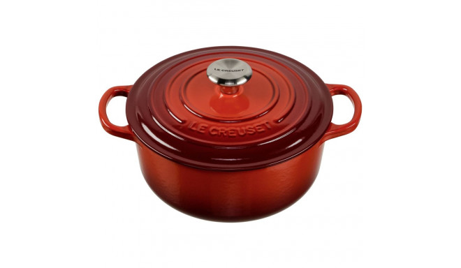 Le Creuset Signature ümmargune 20 cm vorm cerise