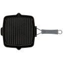 Staub ruudukujuline grillpann 24cm malmist, must, induktsioon