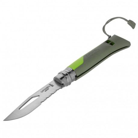 Opinel No. 08 outdoor roheline taskunuga