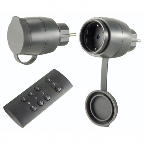 REV raadio lüliti komplekt 2 + 1 mini välitingimustesse must