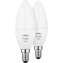 Philips Hue LED lamp E14 2-pack komplekt 5,5W 470lm valge