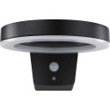 REV LED Solar Wandleuchte Round Metall schw.Bew.Melder2023001100