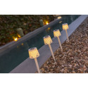 New Garden Gretita Solar Lamp Garden Spike   4 units  white New Garden Gretita Solar Lamp Garden Spike   4 units  white
