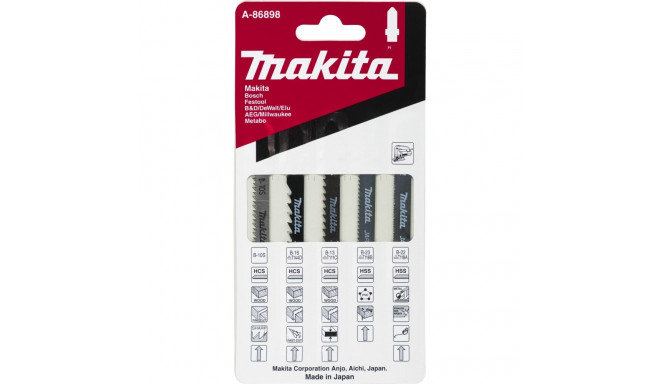 Makita A-86898 tikksaelehtede komplekt A