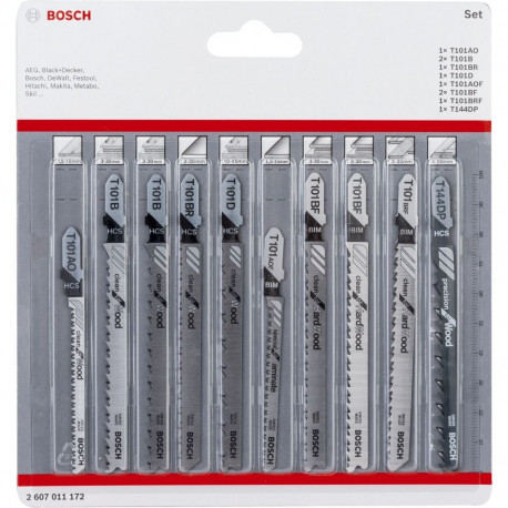 Bosch Blister Set STB 10 tk puhas