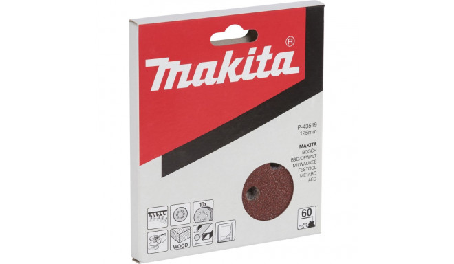 Makita P-43549 Sandpaper Velcro 125  60