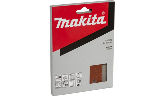 Makita P-33118 Sandpaper Velcro 102x114mm  100