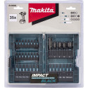 Makita B-66880 Löögikindel Must Otsakute Komplekt 35 tk