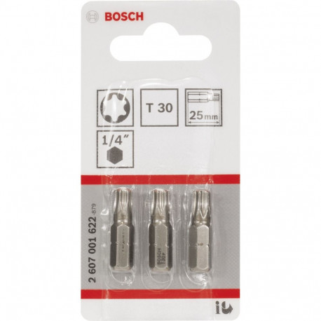 Bosch 3 tk kruvikeeraja otsikud T30 XH 25mm