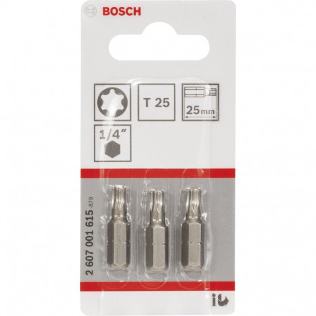Bosch 3 tk kruvikeeraja otsikud T25 XH 25mm