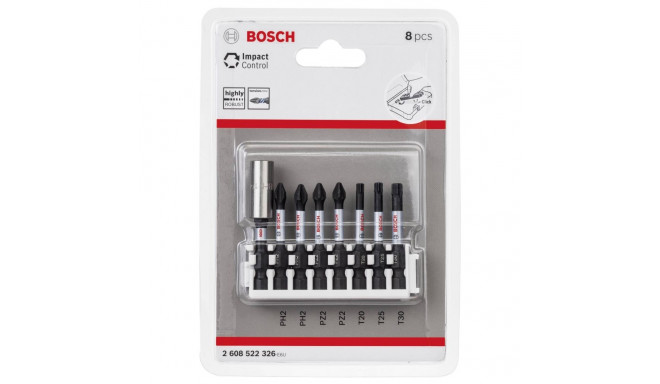 Bosch Impact Control 50 mm 8-osaline bitikomplekt