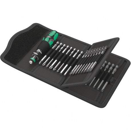 WERA Kraftform Kompakt 62 Pouch with 89 mm-long bits