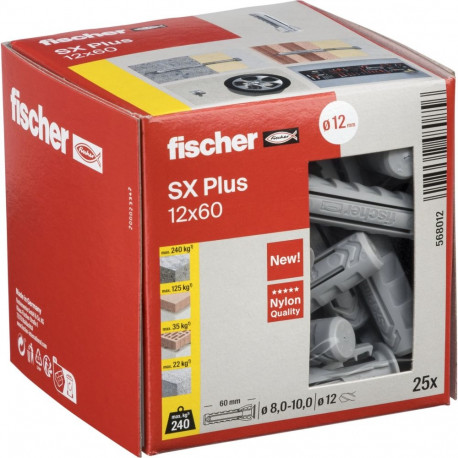 Fischer SX Plus 12x60 tüübel 25 tk