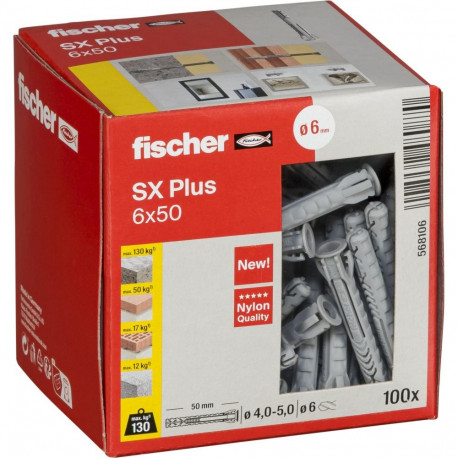 Fischer SX Plus 6x50 tüübel 100 tk