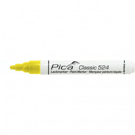 Pica Classic Industrial Paint Marker, 2-4mm bullet tip, yellow