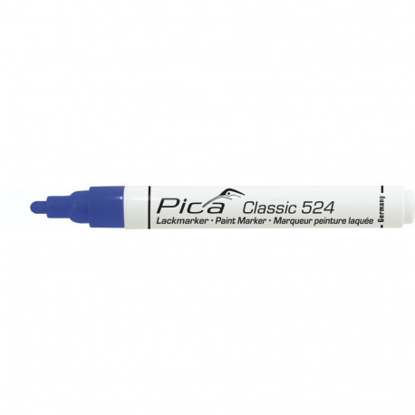 Pica Classic Industrial Paint Marker, 2-4mm bullet tip, blue