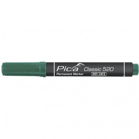 Pica Permanent Marker 1-4mm, Round Tip, green