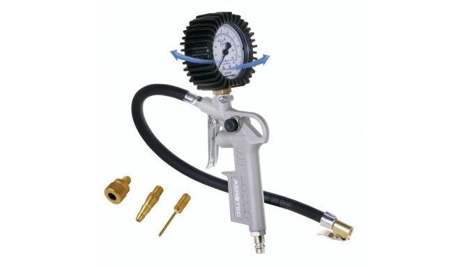 Aerotec kalibreeritud rehvitäitepüstol + 30 cm voolik + adapterid