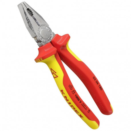 KNIPEX kombineeritud tangid kroomitud, isoleeritud 180 mm