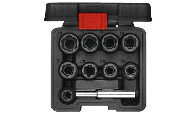 GEDORE red Spiral Flute Extractors 1/2   10-piece