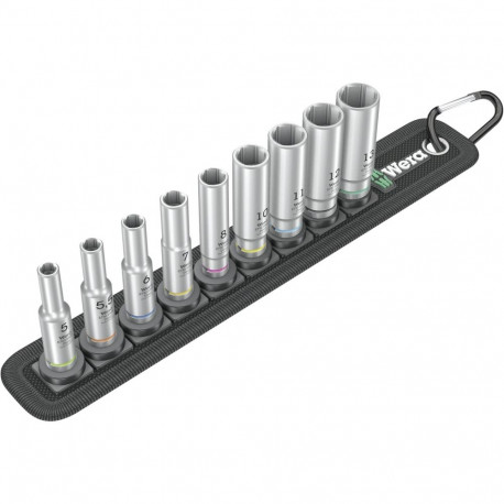 WERA Belt A Deep 1 socket set, 1/4  drive