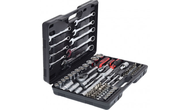 KS Tools 1/4 +1/2 padrunvõtmete komplekt 82-osaline 911.0682