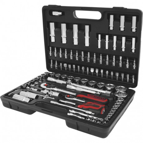 KS Tools 1/4 + 1/2 CHROMEplus padrunikomplekt 96 tk