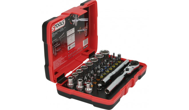 KS Tools 1/4 TORSIONpower padrunikomplekt, 33-osaline