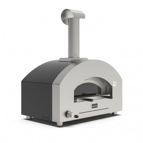 Alfa Forni Futuro 2 Pizze hübriid hõbedane must