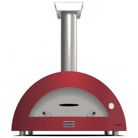 Alfa Forni Moderno 5 Pizze puuküttega punane