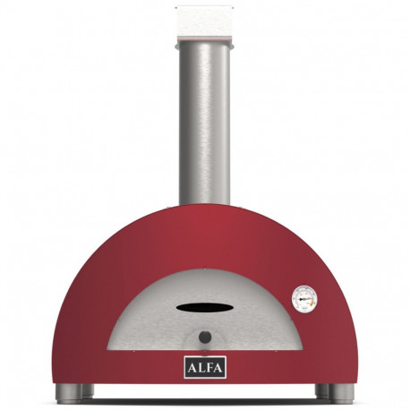 Alfa Forni Moderno 1 Pizza puuküttega punane