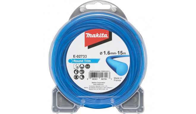 Makita E-02733 ümmargune niiduköis 1,6mmx15m