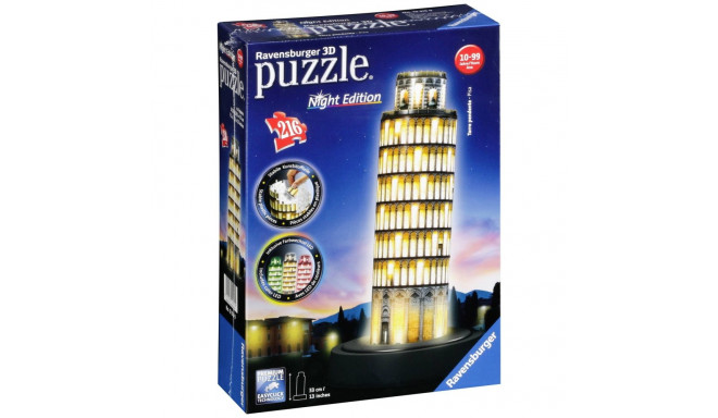 Ravensburger 3D pusle Pisa torn öösel