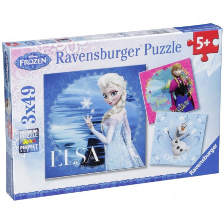 Ravensburger Elsa, Anna & Olaf 3 x 49 tk pusle Disney Frozen
