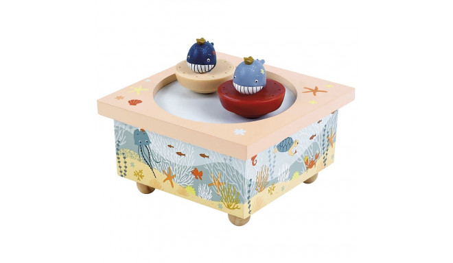 Trousselier Dancing Music Box Whales, magnetic
