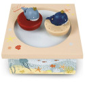Trousselier Dancing Music Box Whales, magnetic