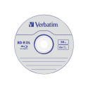 1x5 Verbatim BD-R Blu-Ray 50GB 6x Speed, white blue Jewel Case