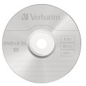 1x5 Verbatim DVD+R Kihiline 8x Kiirus, Plastkarbis 8,5 GB