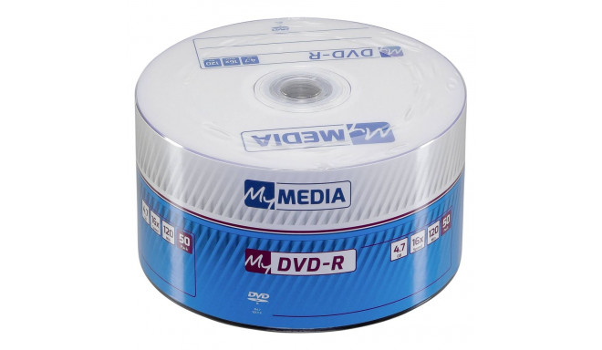 1x50 MyMedia DVD-R 4,7GB 16x Speed matt silver Wrap